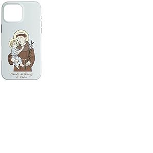 Saint Antoine de Padoue avec Le Christ Enfant Patron Saint Coque pour iPhone 16 Pro Max