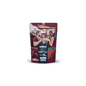 Lavazza, Tales of Roma, Café Moulu, 200 g, Idéal pour la Machine Filtre ou Manuelle, Notes de Noisette et Chocolat Noir, Arabica & Robusta, Intensité 8/10, Torréfaction Moyenne