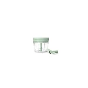 Hachoir manuel Brabantia TASTY+ | Mini-hachoir manuel avec lames en acier inoxydable | Hache et fouette | Accessoire de cuisine compact | Jade Green