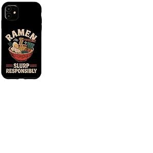 Japon Slurp Responsibly Soba Nouilles Souvenir Otaku Japonais Coque pour iPhone 11