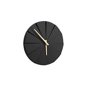 Driini Horloge Murale Moderne d'escalier – Design Unique en béton sans Cadre – Décoration contemporaine et Minimaliste – sans Chiffres – Horloge silencieuse à Piles avec Aiguilles décoratives en Bois