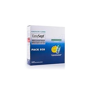 EasySept Produit Lentilles de Contact Souple au Peroxyde d’Hydrogène, Système Tout En Un pour Désinfection, Produit Lentille et Étui avec Disque Catalyseur, Convient pour Yeux Sensibles, 3x 360ml