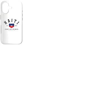 Cadeau ami ha&iuml;ti Drapeau ha&iuml;ti Port-au-Prince ha&iuml;ti Cadeau Coque pour iPhone 17