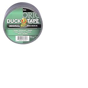 Duck Tape Noir original, 50 mm x 25 m Le ruban adhésif de réparation original haute résistance et imperméable pour canalisations et conduits.