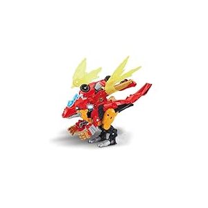 VTech - Switch & Go Dinos Combo Dragorex, Le Méga Dragon 2 en 1 - T-Rex Jouet Voiture de Course Transformable en Dragon Figurine Animé, Sons et Lumières - Cadeau Enfant Dès 4 Ans - Contenu en Français