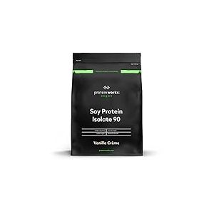 The Protein Works &ndash; Prot&eacute;ine de Soja 90 &ndash; Prot&eacute;ine Pour V&eacute;g&eacute;taliens et V&eacute;g&eacute;tariens &ndash; Shaker et Cuill&egrave;re Doseuse Gratuits - Vanille Cr&egrave;me - 500g