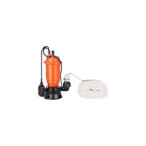 VEVOR Pompe Submersible Eaux Us&eacute;es 1500 W Pompe Puisard Fonte 22800 L/h avec Interrupteur &agrave; Flotteur Automatique, Hauteur Refoulement 18 m, &Eacute;vacuation Eaux Us&eacute;es pour Piscines, &Eacute;tangs, Zones Inond&eacute;es