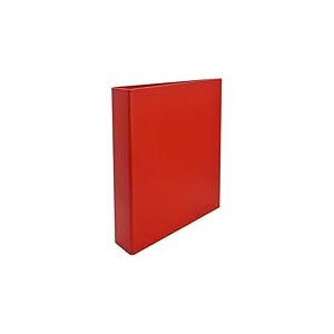 Raylu Paper® - Classeur 4 anneaux en D de 40 mm, classeur A4 avec anneaux de rangement pour documents, format A4 33,5 cm de haut x 26 cm de large et dos de 6 cm d'épaisseur (rouge)