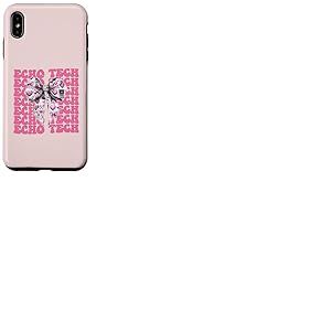 Echo Tech Technicienne en échocardiographie Fille Coquette Bow Rose Coque pour iPhone XS Max
