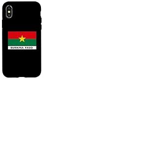 Drapeau du Burkina Faso - Armoiries du Burkina Faso Coque pour iPhone X/XS