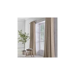 Appletree Loft Boucle Paire de Rideaux à œillets tissés en Lin 168 x 229 cm