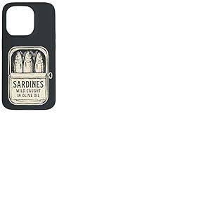 Sardines Sauvages p&ecirc;ch&eacute;es &agrave; l'huile d'olive Funny Retro Vintage Coque pour iPhone 15 Pro