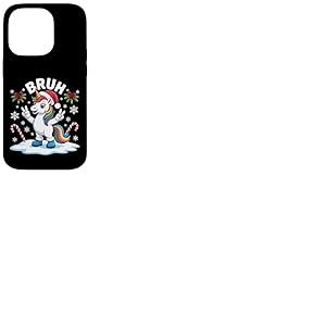 Dr&ocirc;le de No&euml;l Licorne Bruh Meme Coque pour iPhone 14 Pro