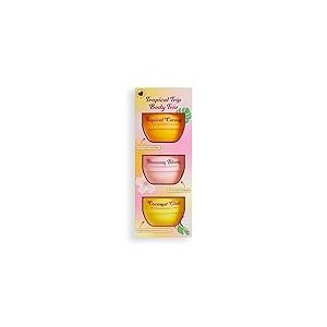 I Heart Revolution, Tropical Trip Body Cream Trio, Trio de Cr&egrave;mes Corporelles, Ultra Hydratantes, Peau Douce, 3 Parfums Estivaux, Vegan et Non Test&eacute;es sur les Animaux