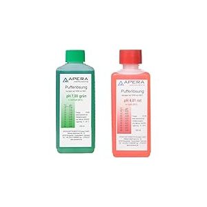 Apera Instruments Solution d'étalonnage pH 7.00 250 ml & Solution d'étalonnage pH 4.01 250 ml