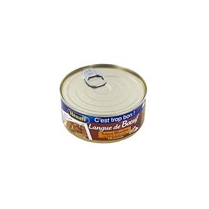 HENAFF Langue de Bœuf Sauce Madère 205 g - Lot de 4