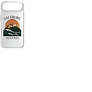 Salzbourg Autriche Ch&acirc;teau Alpin R&eacute;tro Voyage Musique Autrichienne Coque pour iPhone Air