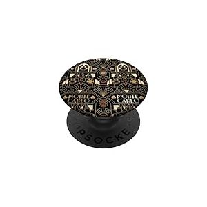 Style Classique de la g&eacute;om&eacute;trie du Casino Art d&eacute;co inspir&eacute; de Monte Carlo PopSockets PopGrip Adh&eacute;sif