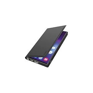 SBS Wallet Smooth Étui à Rabat pour Samsung Galaxy S25 Ultra - Surface Soft Touch, Poche Porte-être, Support intégré, Fermeture magnétique, accès Facile aux Touches, Noir