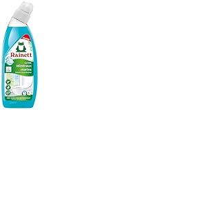 RAINETT - Nettoyant WC Min&eacute;raux Marins en Gel - &Eacute;limine les Mauvaises Odeurs, Calcaire & Tartre - Flacon 100% Recycl&eacute; - Ecolabel - 750 ml