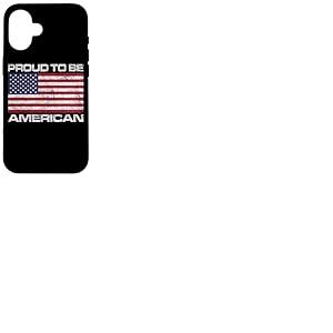Drapeau am&eacute;ricain am&eacute;ricain avec Drapeau am&eacute;ricain Coque pour iPhone 16