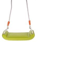 Eddy Toys Balan&ccedil;oire Enfant Ext&eacute;rieur - Si&egrave;ge de Balan&ccedil;oire Jardin avec Cordes R&eacute;glables - Jeux Exterieur Enfant 38X16 cm - Vert