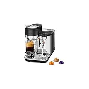 Nespresso Vertuo SVE850BTR4EBL1 Lattissima, Système pour Recettes de Cafés, Machine à Café pour Capsules Vertuo, 2.0 Litres - par Sage, Black Truffle