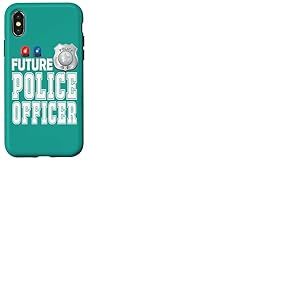 Sir&egrave;ne de Badge de Police pour Enfants Future Police Officer Coque pour iPhone X/XS