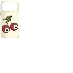 Minimalist Cherry Ball Cherry Ball 8 Ball Cherry Billard Love Coque pour iPhone 17 Pro Max