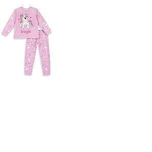 Chicco Pyjama long Licorne en coton léger, Pyjamas Fille, Rose, 12 ans