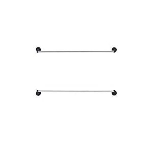 YYST Tringle &agrave; rideau magn&eacute;tique pour porte en m&eacute;tal, fen&ecirc;tre de caf&eacute;, tringle &agrave; rideau magn&eacute;tique pour porte fran&ccedil;aise, tringle &agrave; rideau magn&eacute;tique de 40,6 &agrave; 100,3 cm (noir-2)