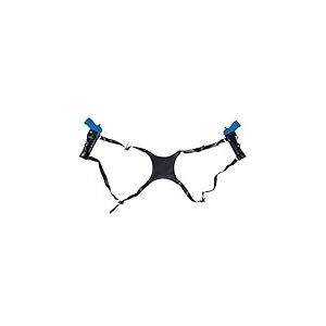 Bristol Novelty BA3207 Double Holster avec 2 Armes, pour Homme ou Femme, Noir, Taille Unique Halloween, Carnaval