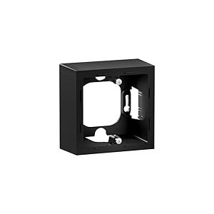 LEGRAND, Seano 765398 Boîtier en saillie simple pour utilisation avec cadre de recouvrement des séries Seano et Seano +, montage en surface, couleur : noir laqué, 765398