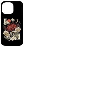 Lys Araign&eacute;e Rouge Fleur Japonaise Fleur Coque pour iPhone 14 Pro Max