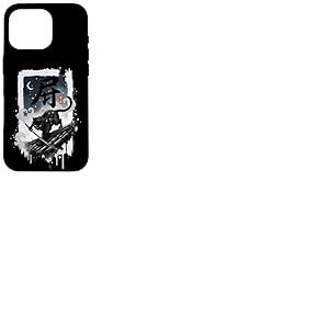 Katana Katana de Samoura&iuml; Ninja pour toiture Motif Chaton Noir Coque pour iPhone 16 Pro