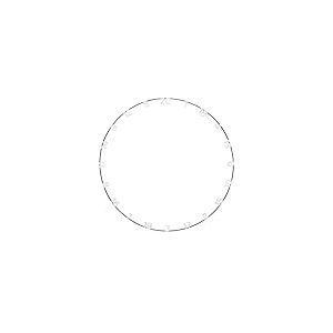 Unicorn Anneau numéro de Cible | Eclipse Ultra Visible | Métal | Clarté et Mise au Point supplémentaires | Blanc Standard