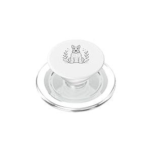 Line Art Scottish Terrier Minimalist PopSockets PopGrip pour MagSafe