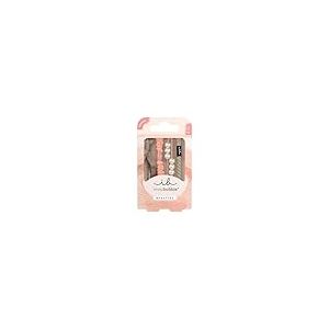 invisibobble BEAUTIES Powdery Pearl (4 pièces) – Élastiques spirale tressés rose pastel – Pour femme & mini – Style romantique pour cheveux ou poignet