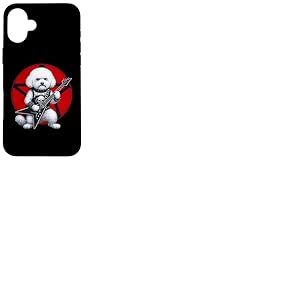 Bichon Frise Heavy Metal Guitar Rock Lover Coque pour iPhone 16 Plus