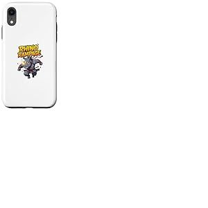 Rhino Rampage Rhinoc&eacute;ros dr&ocirc;le de Dessin anim&eacute; | Personnage Coque pour iPhone XR