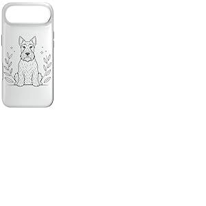 Line Art Scottish Terrier Minimalist Coque pour iPhone Air
