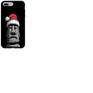 Costume de Statue de Moai drôle au Look de Noël Coque pour iPhone 7 Plus/8 Plus