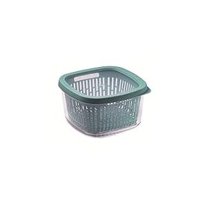 Snips, Boîte de Conservation, Boite Rangement Frigo Préservation d'Arôme, Bleue, 1,50 Lt, Grille Intérieure, 17,5 x 17,5 x 10 cm, Made in Italy, 0% BPA et phthalate free