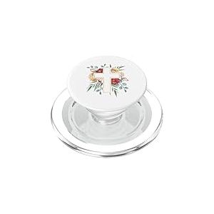 Motif Croix Florale pour la Foi et l'inspiration chr&eacute;tienne PopSockets PopGrip pour MagSafe