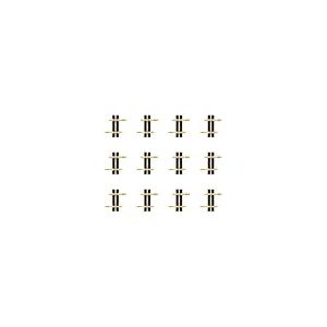 LGB 10050 Lot de 12 Rails Droits 52 mm de Long - Complément de Voie pour Chemin de Jardin - Trace G - Accessoires de Voie - Échelle 1:22,5