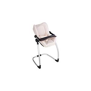 Smoby - Maxi-COSI - Siège et Chaise Haute Beige - pour Poupons Jusqu'à 42 cms - Jouet d'Imitation - Tablette, Balancelle, Siège Auto - A Partir de 3 Ans - Fabrication Espagnole