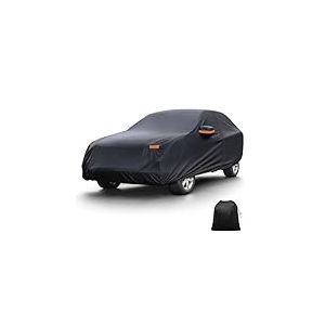 X AUTOHAUX Housse de Protection extérieure étanche Contre Le Soleil, la Pluie, la Neige et la grêle avec Fermeture éclair latérale Gauche en Aluminium pour Mazda CX-5