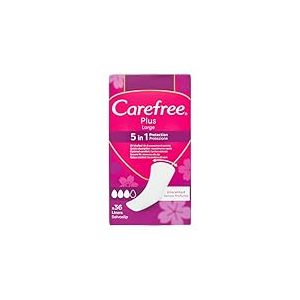 Carefree Salvaslip Plus Large sans parfum, protège-slip femme extra large avec protection 5 en 1 pour 8 h de sensation de sec, absorbants sans parfum ultra fins pour un usage quotidien, 36