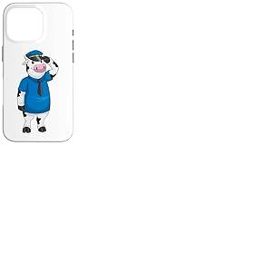 Vache Police Officier de Police Chapeau de Policier Coque pour iPhone 16 Pro