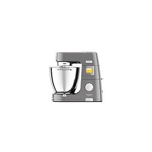 Kenwood KWL90.004.SI Titanium Chef Patissier XL Robot p&acirc;tissier, 4 accessoires pour p&eacute;trir, fouetter et m&eacute;langer, bols de 5L et 7L, couvercle anti-&eacute;claboussures